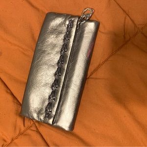 Cute Boho Women Wallet Braided look Silver super cute